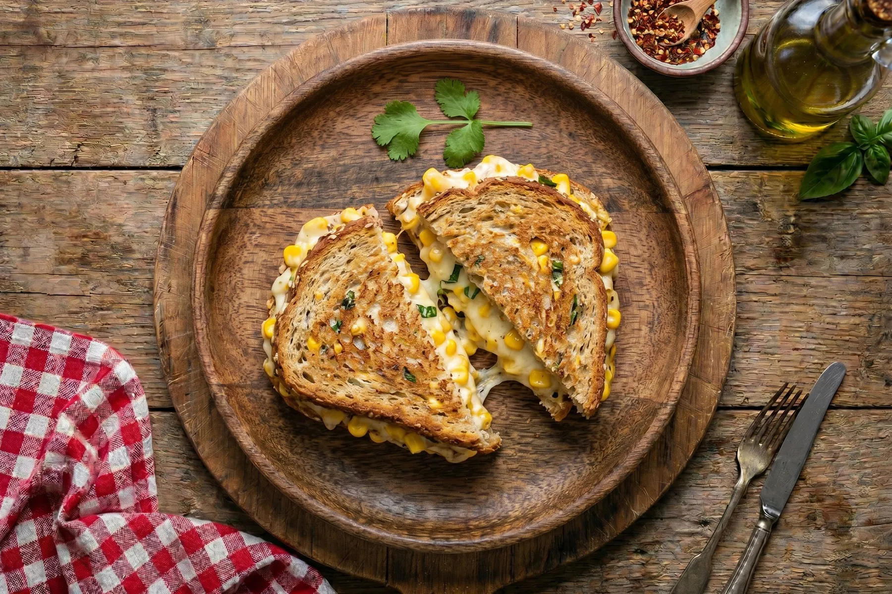 Cheese & Corn Sandwich